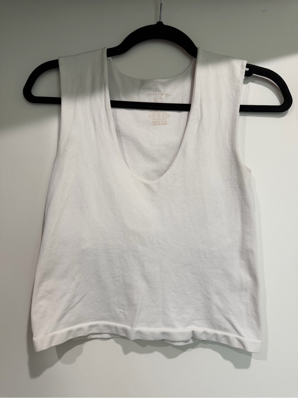 Free People White Scoop Neck Tank Top